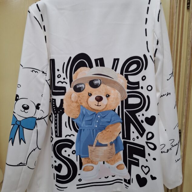 Chaqueta de osita con sombrero y gafas