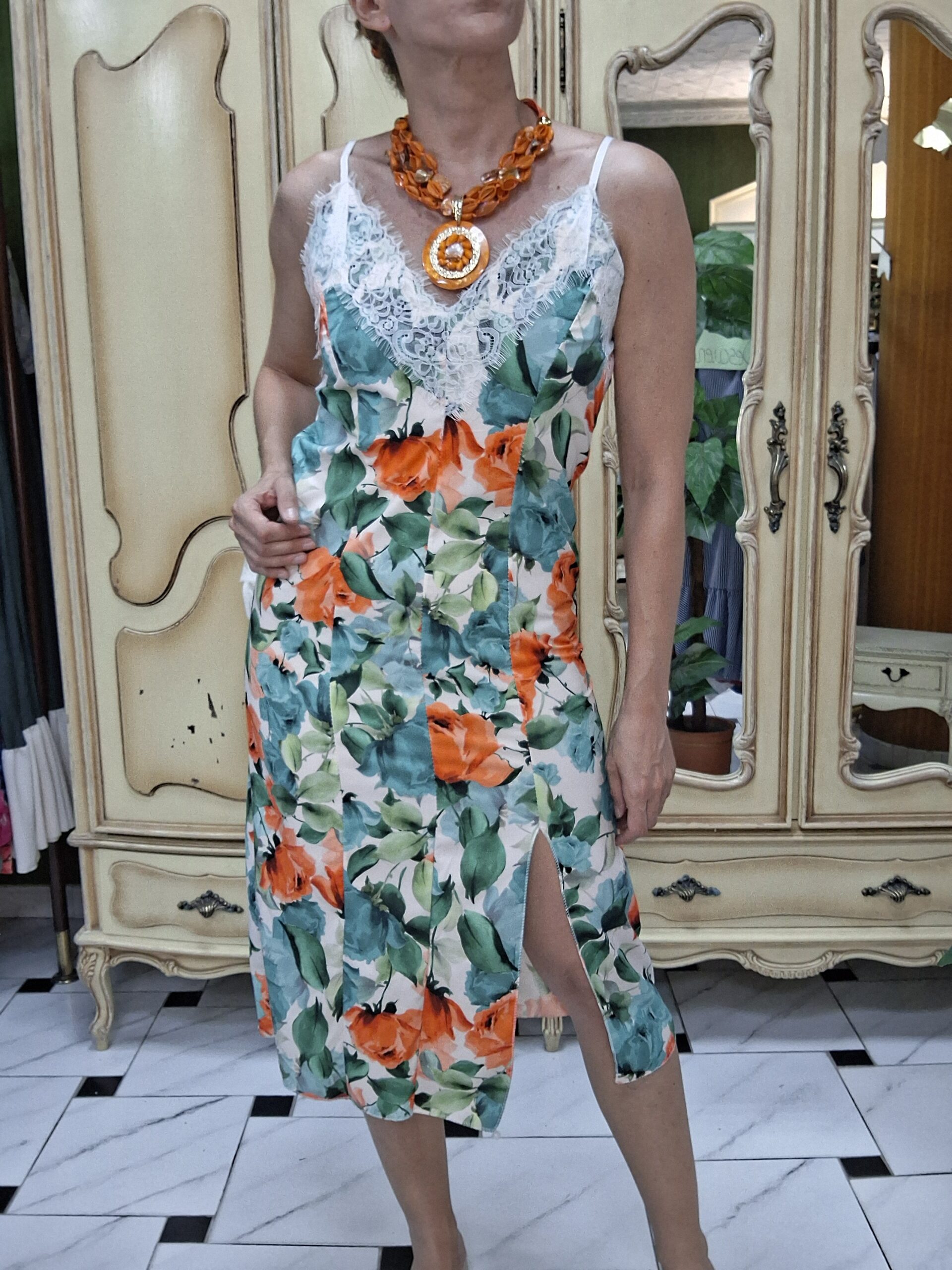 Vestido lencero flores - Imagen 2