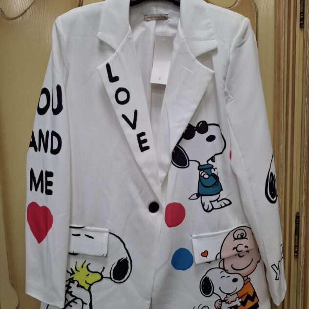 Chaqueta blanca Snoopy