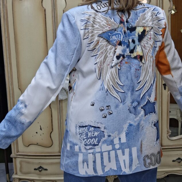 Chaqueta celeste estrella