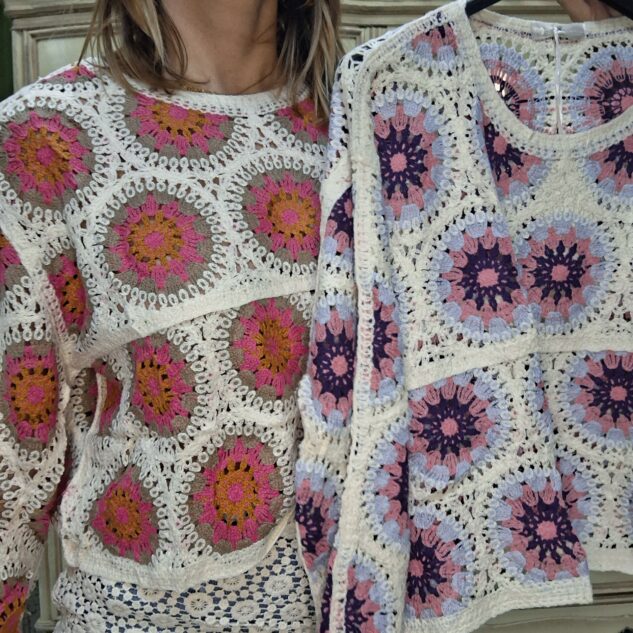 Jersey crochet redondas