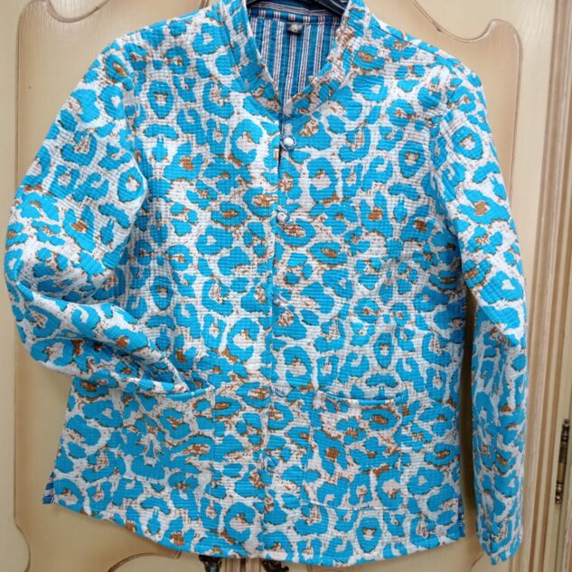 Chaqueta reversible turquesa