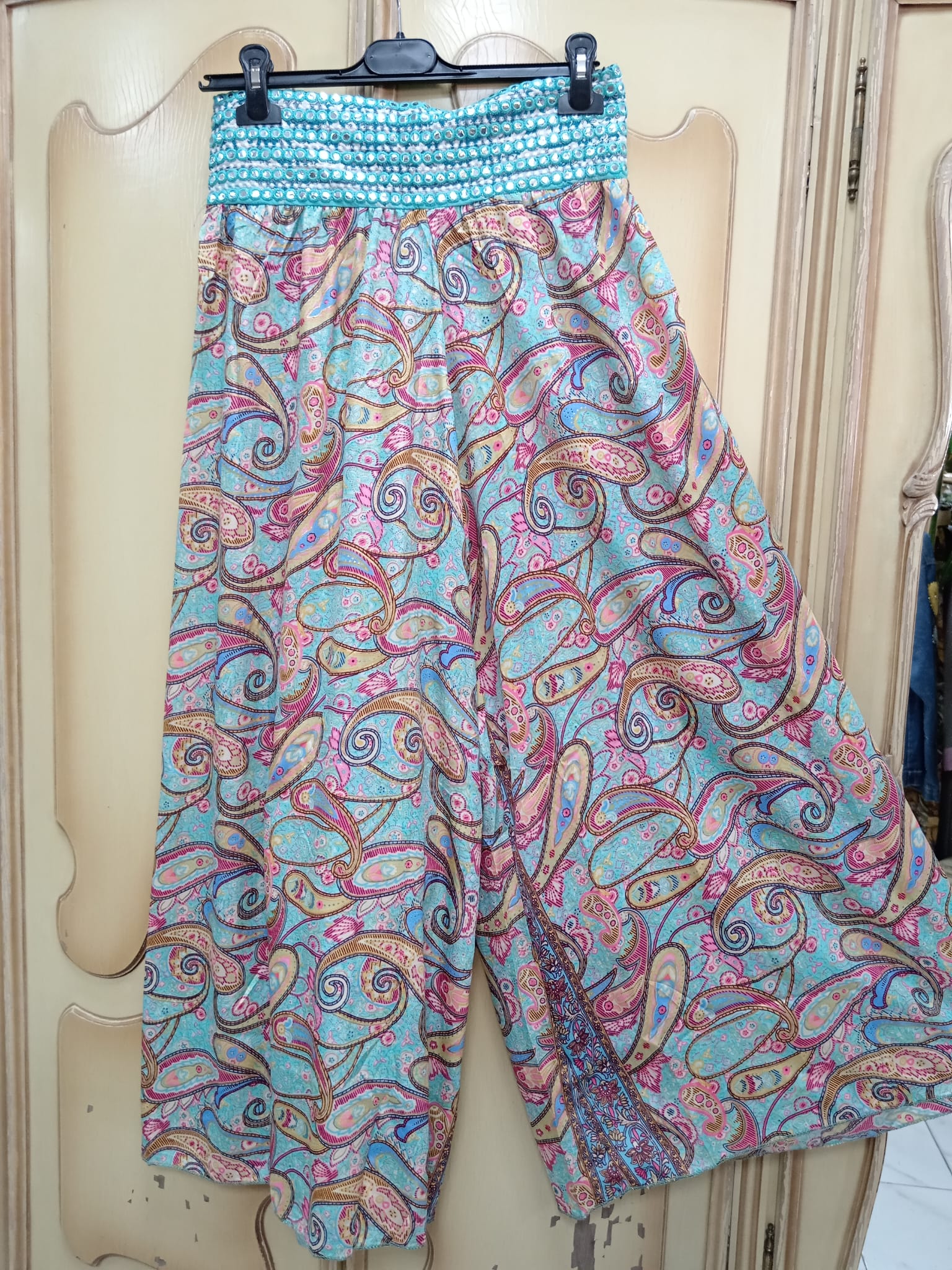 Pantalón cintura espejitos